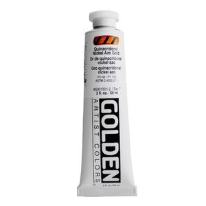 Quinacridone/Nickel Azo Gold Golden Heavy Body Acrylics 2 oz NEW *DISCONTINUED*